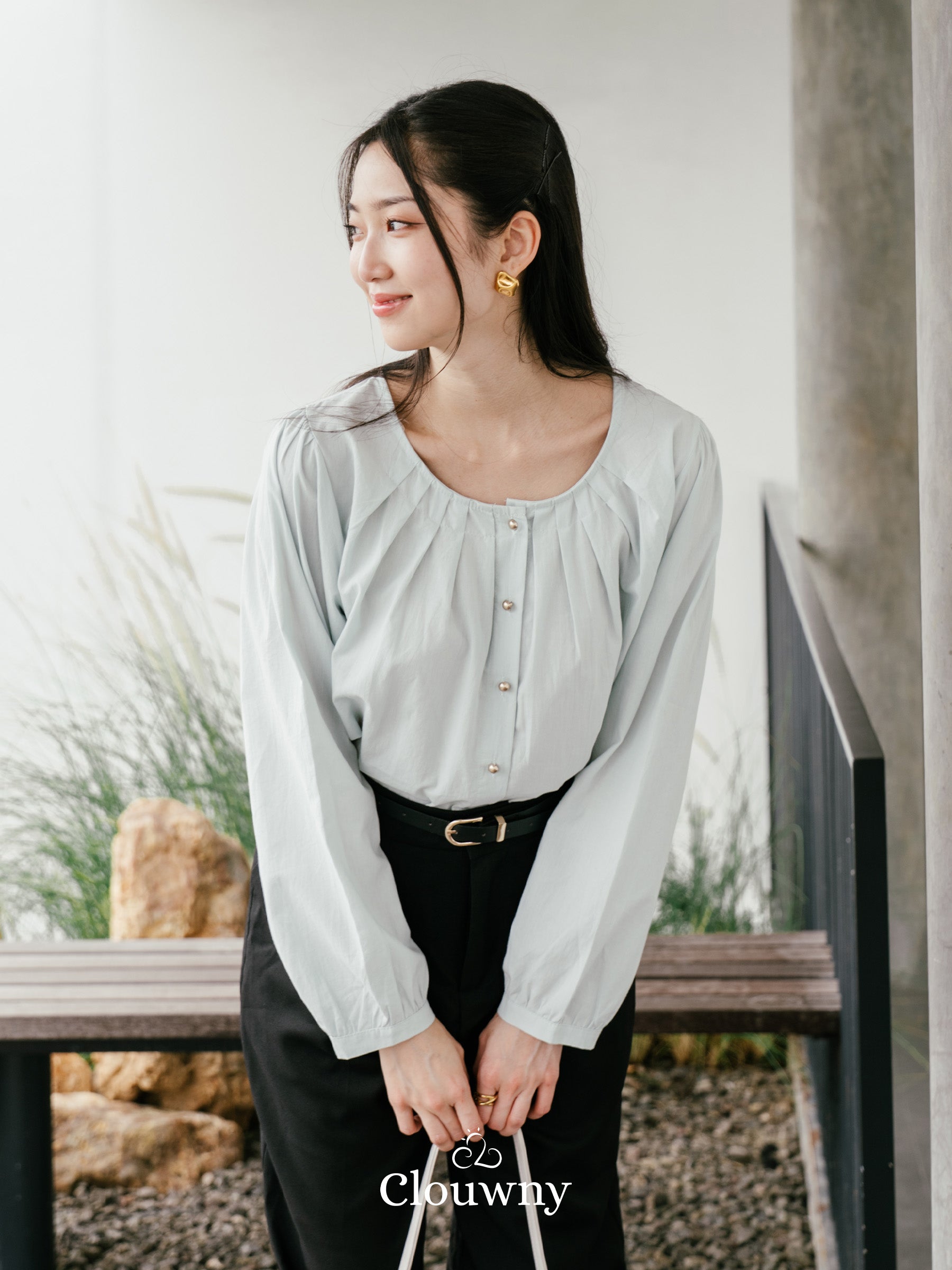Mine Cotton Blouse - Mint